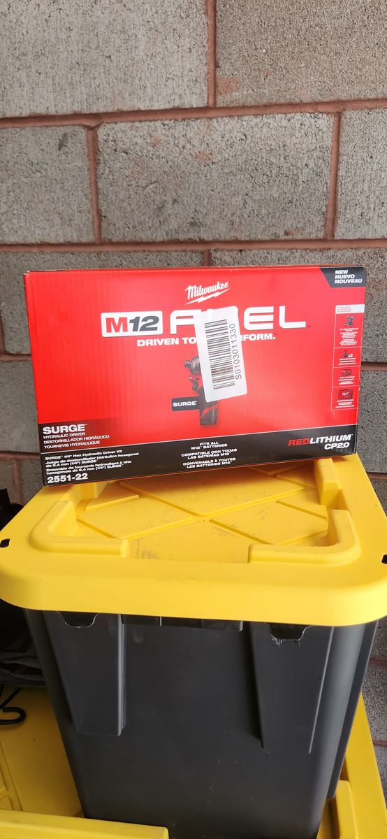 Milwaukee M12 Fuel Surge 2551-22 Hydraulic Impact Driver Kit — New, Sealed in Box
