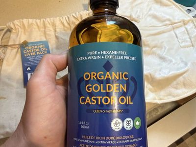 Queen of the Thrones Organic Golden Castor Oil - 16.9 fl oz / 500ml, Hexane-Free, Exp 05/26