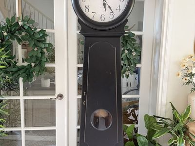 Howard Miller Dual Chime Black Grandfather Clock
