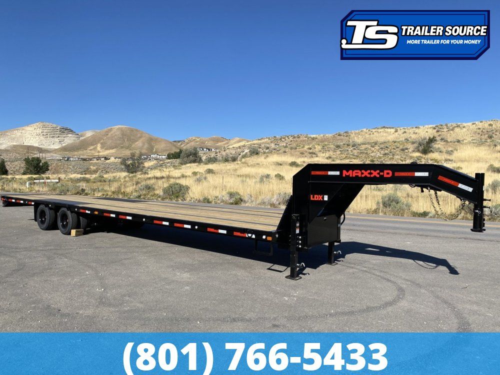8.5x36 Maxx-D LDX Gooseneck Equipment Trailer -  25K GVWR - Hydraulic Disc Brakes