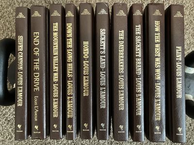 Leather Bound Louis L'Amour Books - Set of 10