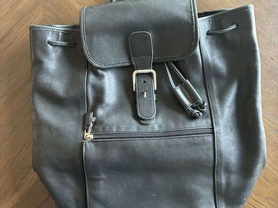 Coach Leather Backpack