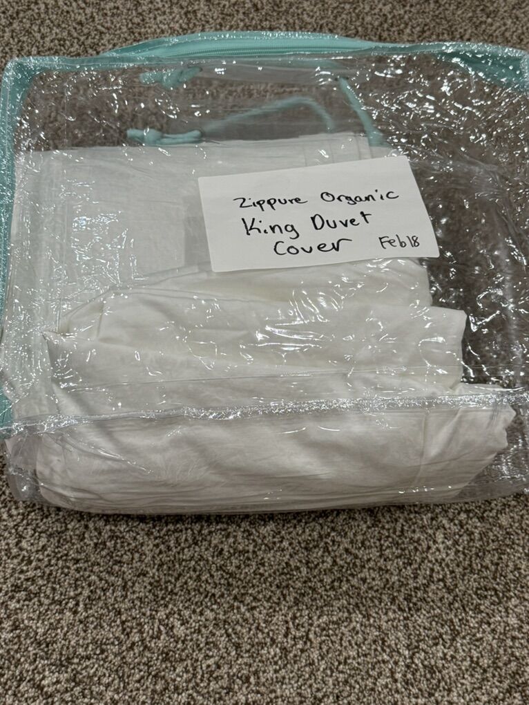 Beddys KING DUVET COVER ZIPPURE ORGANIC