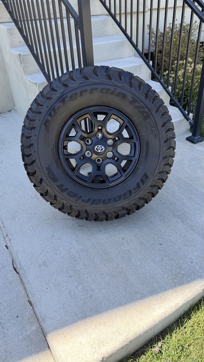 Toyota Tacoma Rims and Tires 295/75R16 Bfgoodrich Ko3 Load E