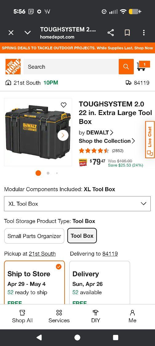 DeWalt Toughsystems Extra Large