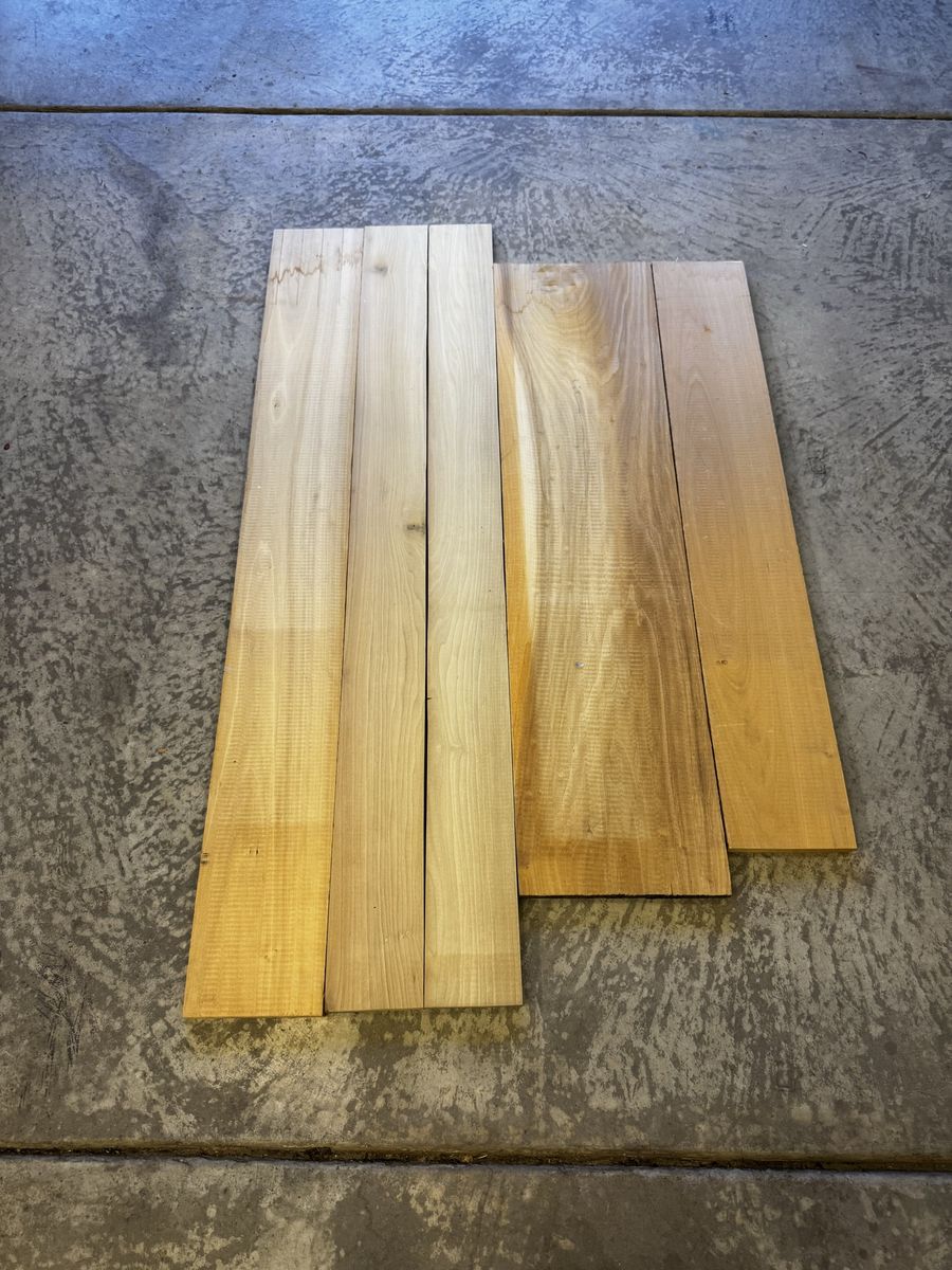 Solid Poplar Hardwood Boards – 5 Pieces