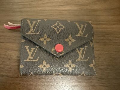 Louis Vuitton Monogram Victorine Wallet Red
