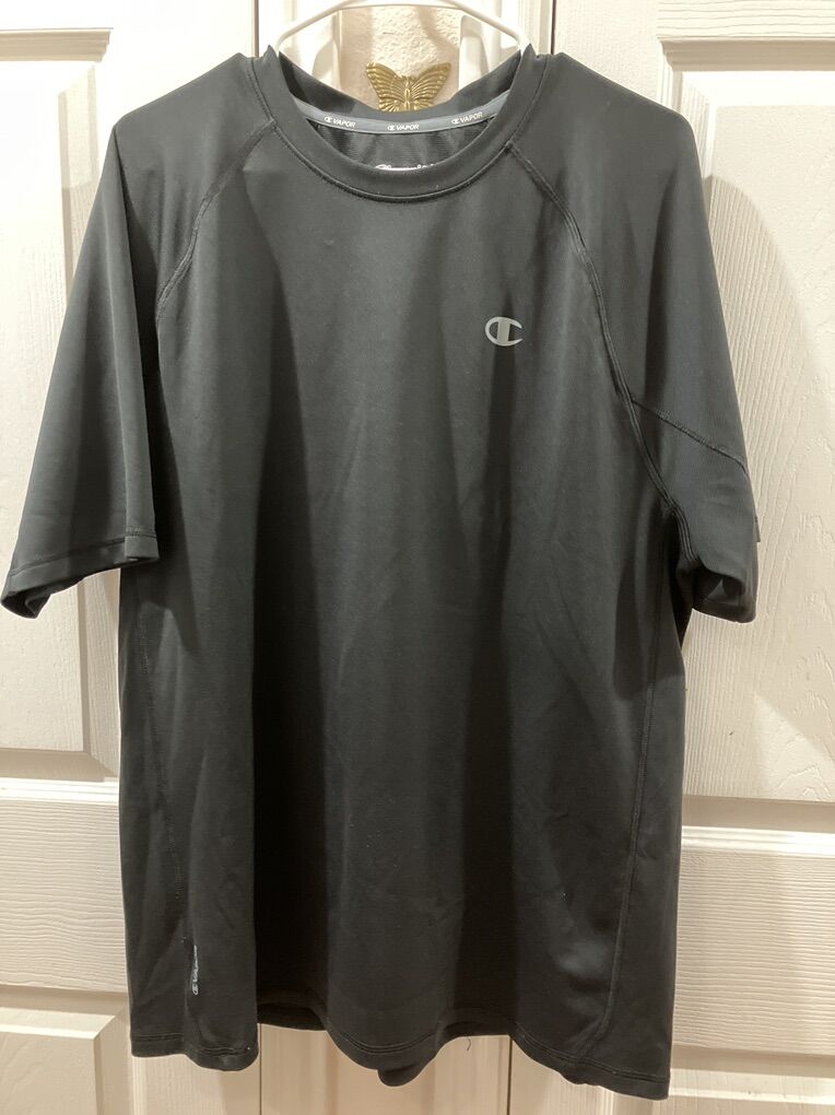 Champion Black Vapor Jersey T Shirt XL