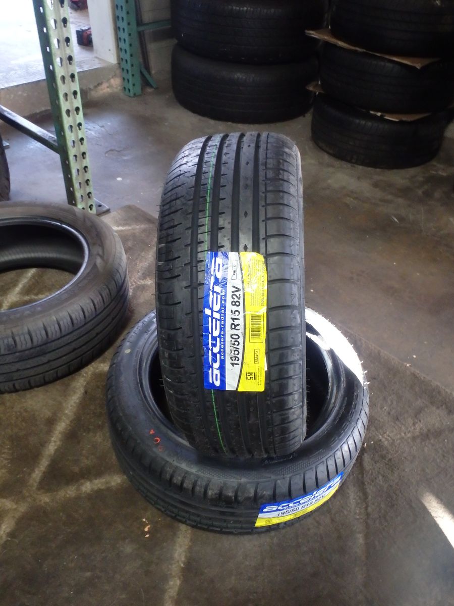 195/50R15 ACCELLERA PHI-R PAIR OF TWO BRAND NEW TIRES