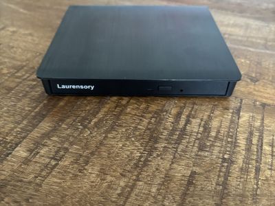 External disc player with USB charging cable