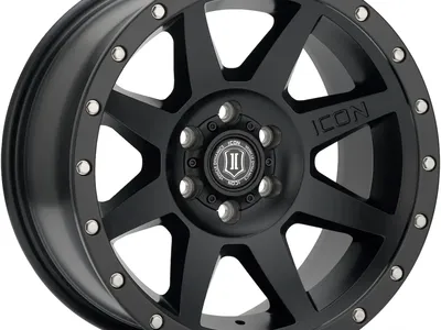 Icon Alloys Sat Black (Pair of 2) 18x9+0 6x139.7 / 6x5.5 Wheels Icon 818908350SB Toyota 4Runner Tacoma