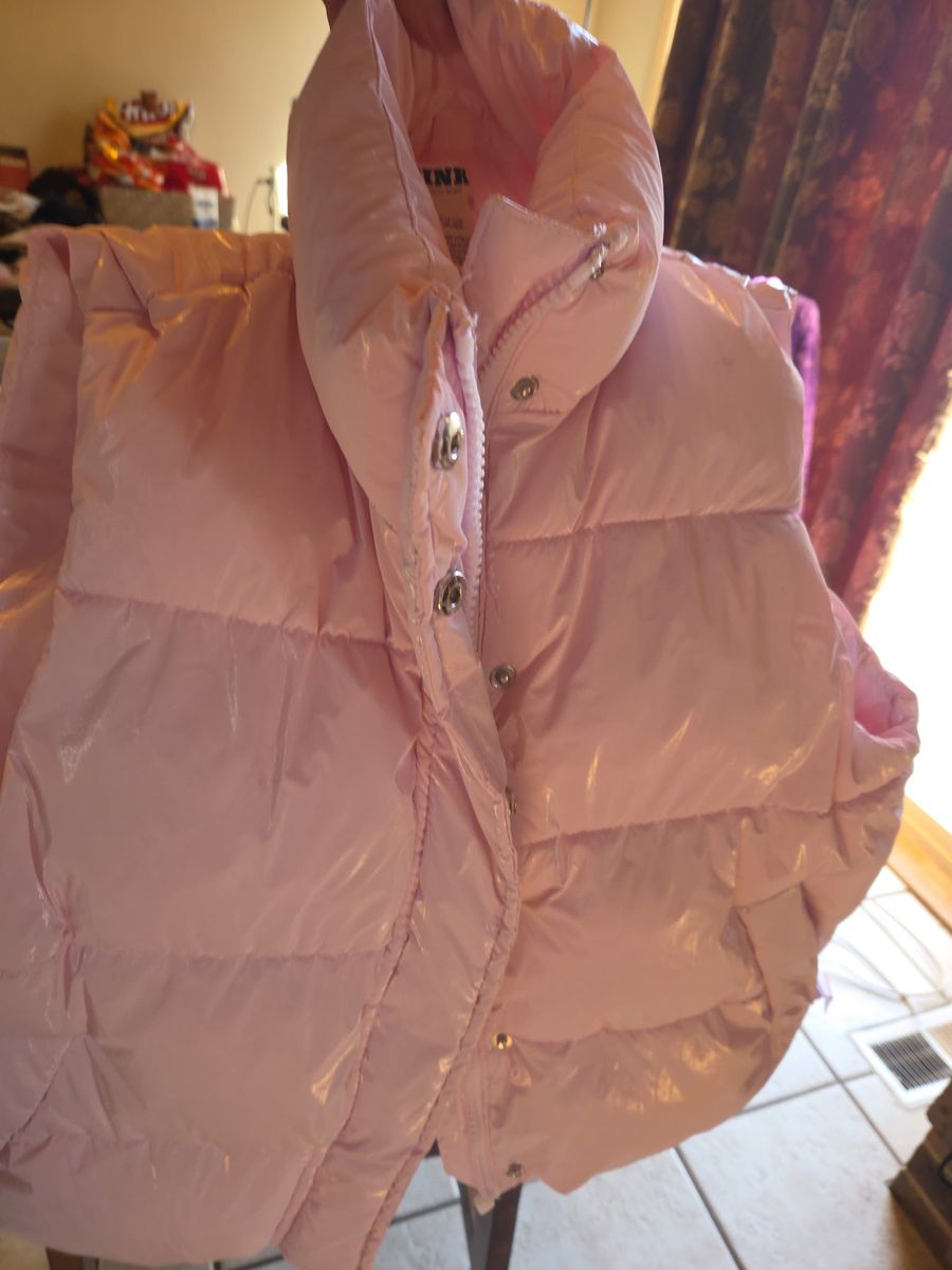 PINK Victoria's Secret Pink Shiny Puffer Vest - Size S - Like New!