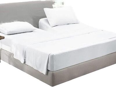 Lyocell Ultra Top Split King Flex HeadSheet Set - Sleep Number - White