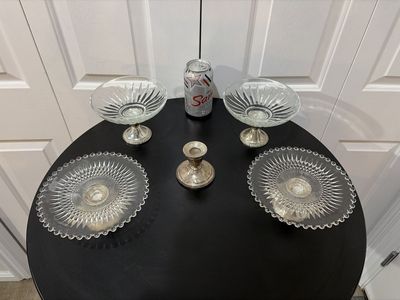 Antique Weighted Sterling Silver Lot