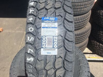 BRAND NEW SET OF LT285/75R16 CELIMO PREVAIL A/T