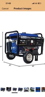 Dual fuel Duramax generator new