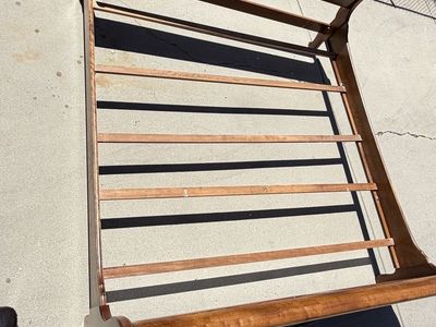 King size bed frame wood