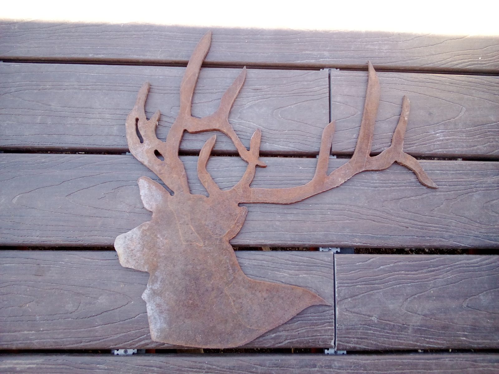 Rustic Deer Metal Wall Art Decor