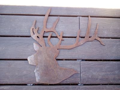 Rustic Deer Metal Wall Art Decor