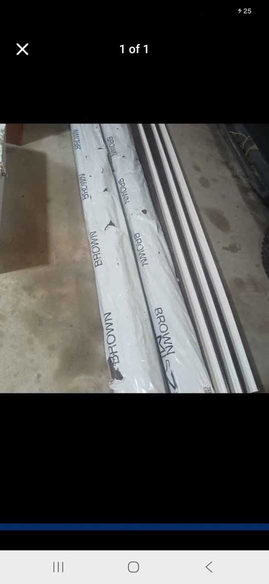 Brown vinyl gutters