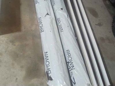 Brown vinyl gutters