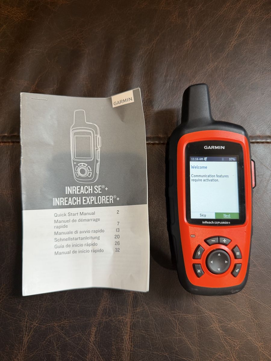 Garmin inReach Explorer+ Handheld Satellite Communicator GPS - Orange/Black