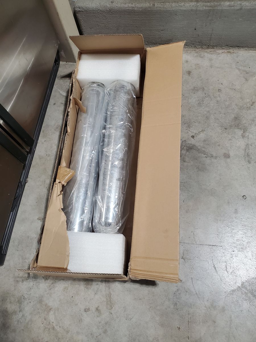 Chrome pipes for Harley Davidson