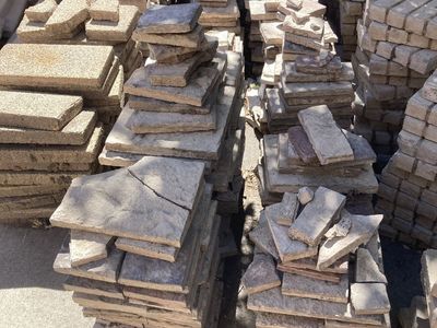 Assorted Concrete Pavers and Stone Slabs for Landscaping