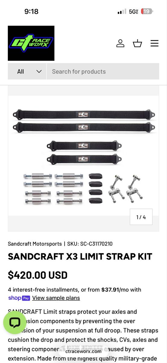 Can am x3 limit strap