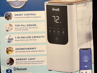 Levoit OasisMist Smart Humidifier Warm and Cool Mist 1.19 Gallon Top Fill