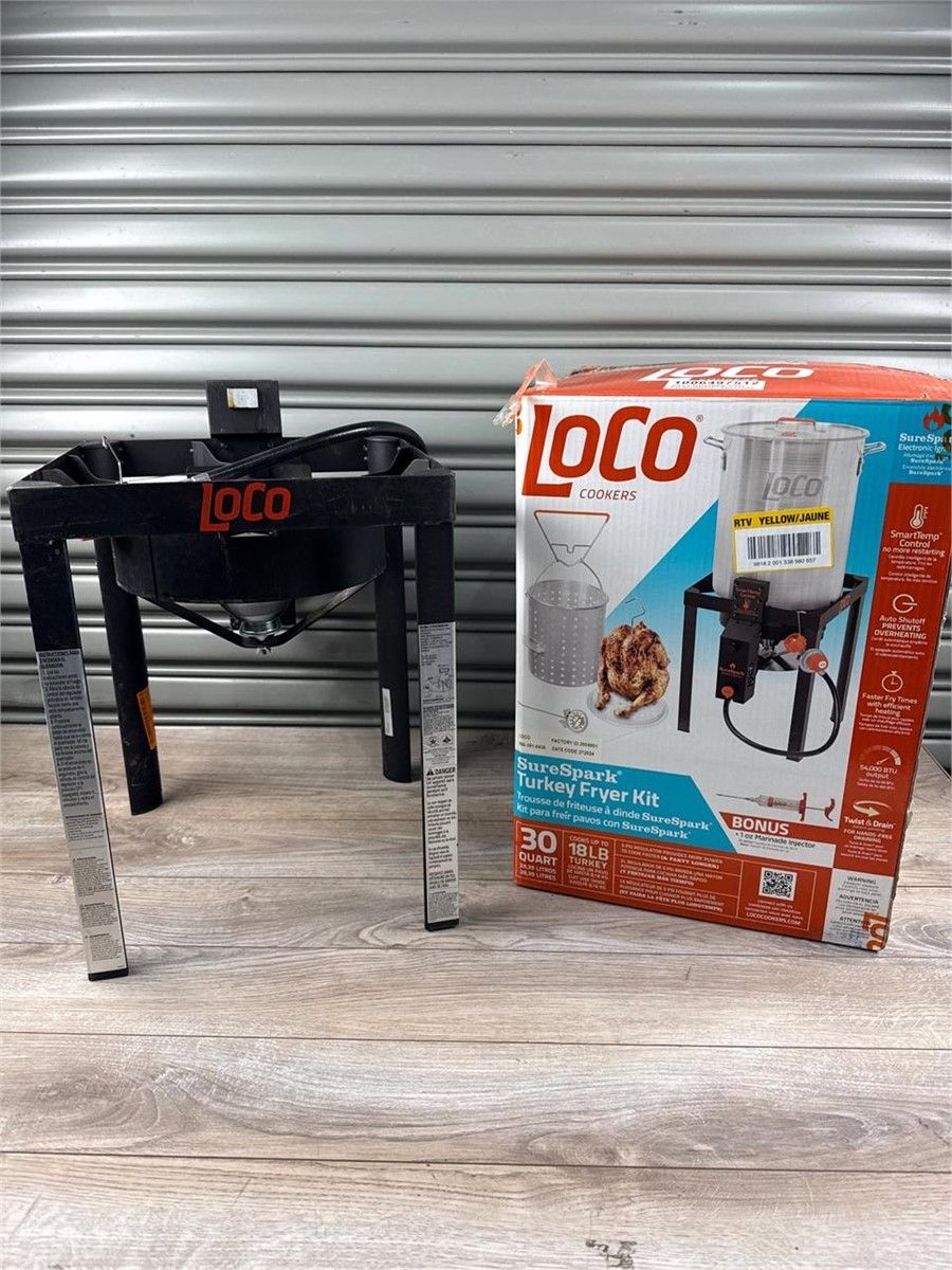 LOCO 30QT Sure Spark Turkey Fryer