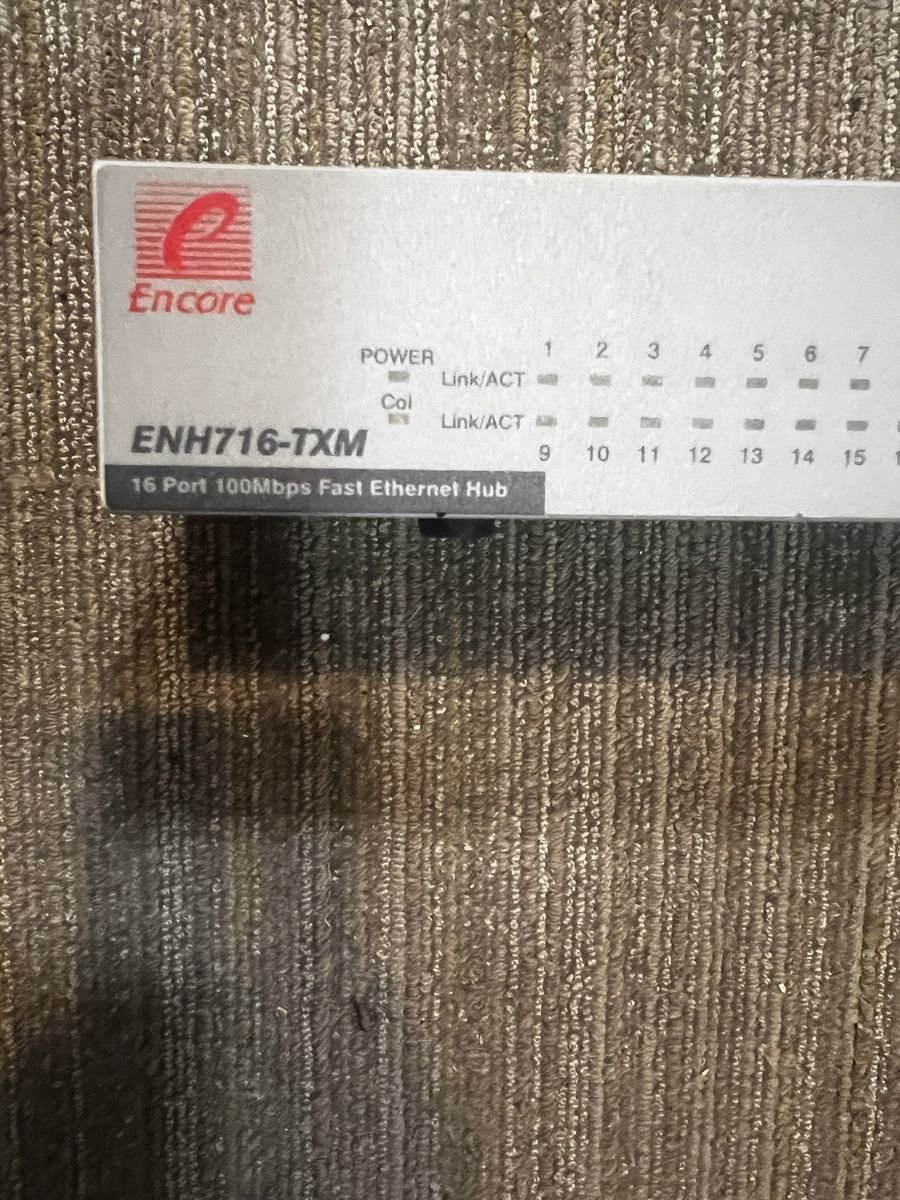 Encore 16 Port 100 Mbps Fast Ethernet Hub