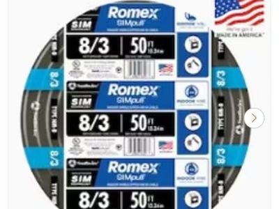 8/3 Romex 50ft