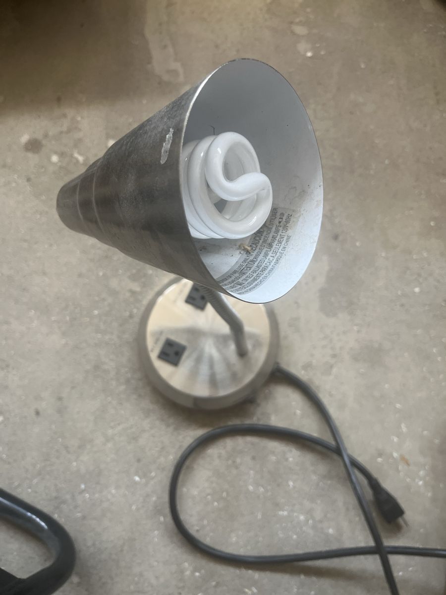  Desk Lamp with Built-In Outlets