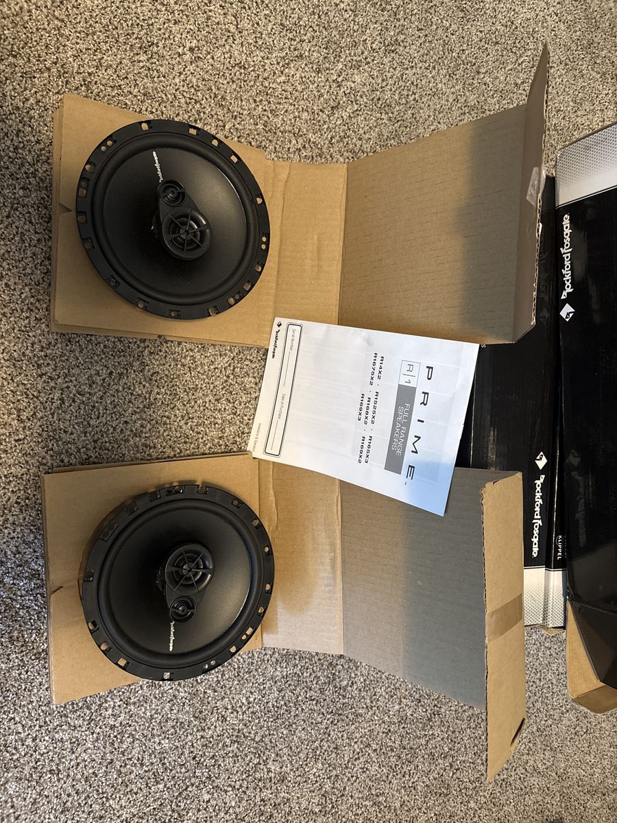 Rockford Fosgate Prime R165x3 Speakers 6.5” 3 way coaxial