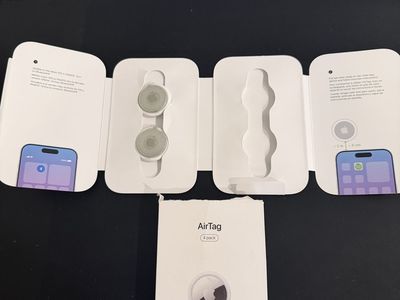 New 2 Apple AirTags (from a four pack) with Belkin Secure Holders