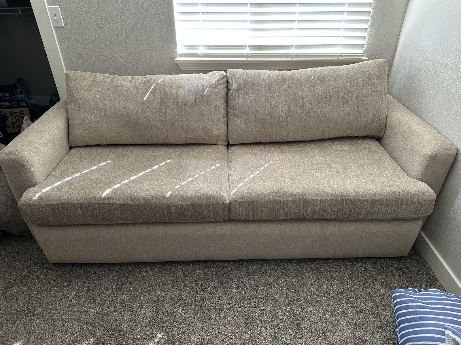 Queen memory foam sleeper sofa