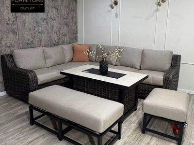 NEW PATIO SET WITH FIREPLACE WE OFFER DELIVERY