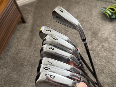 Titleist 620 cb iron set 4-pw w/ kbs $taper 120 stiff blacked out shafts