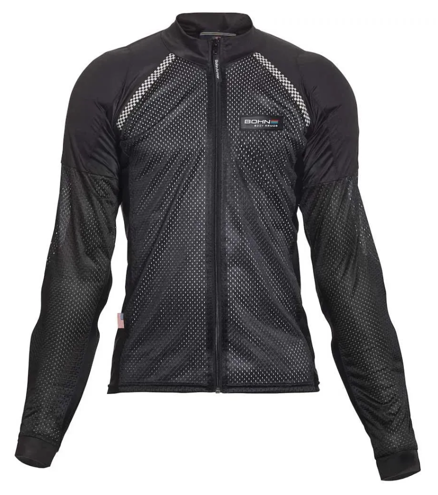 BOHN Airtex Mesh Armored Motorcycle Shirt MEDIUM