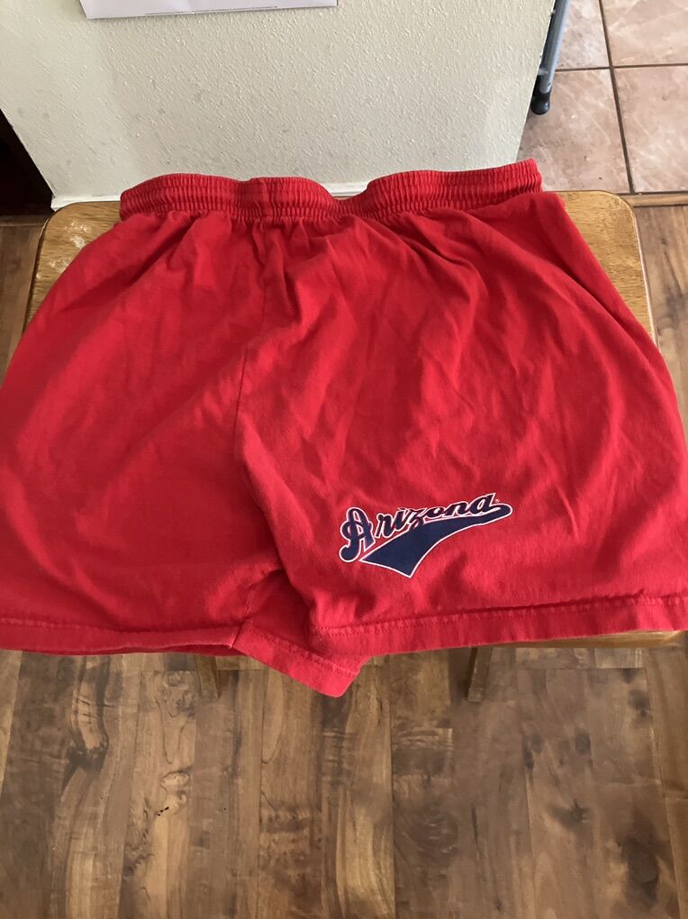 Womans Red University of Arizona Shorts Size L