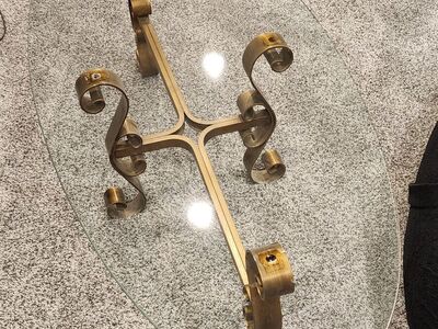 Antique Glass Coffee Table