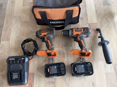 Ridgid Impact Driver/Drill Kit with Batteries
