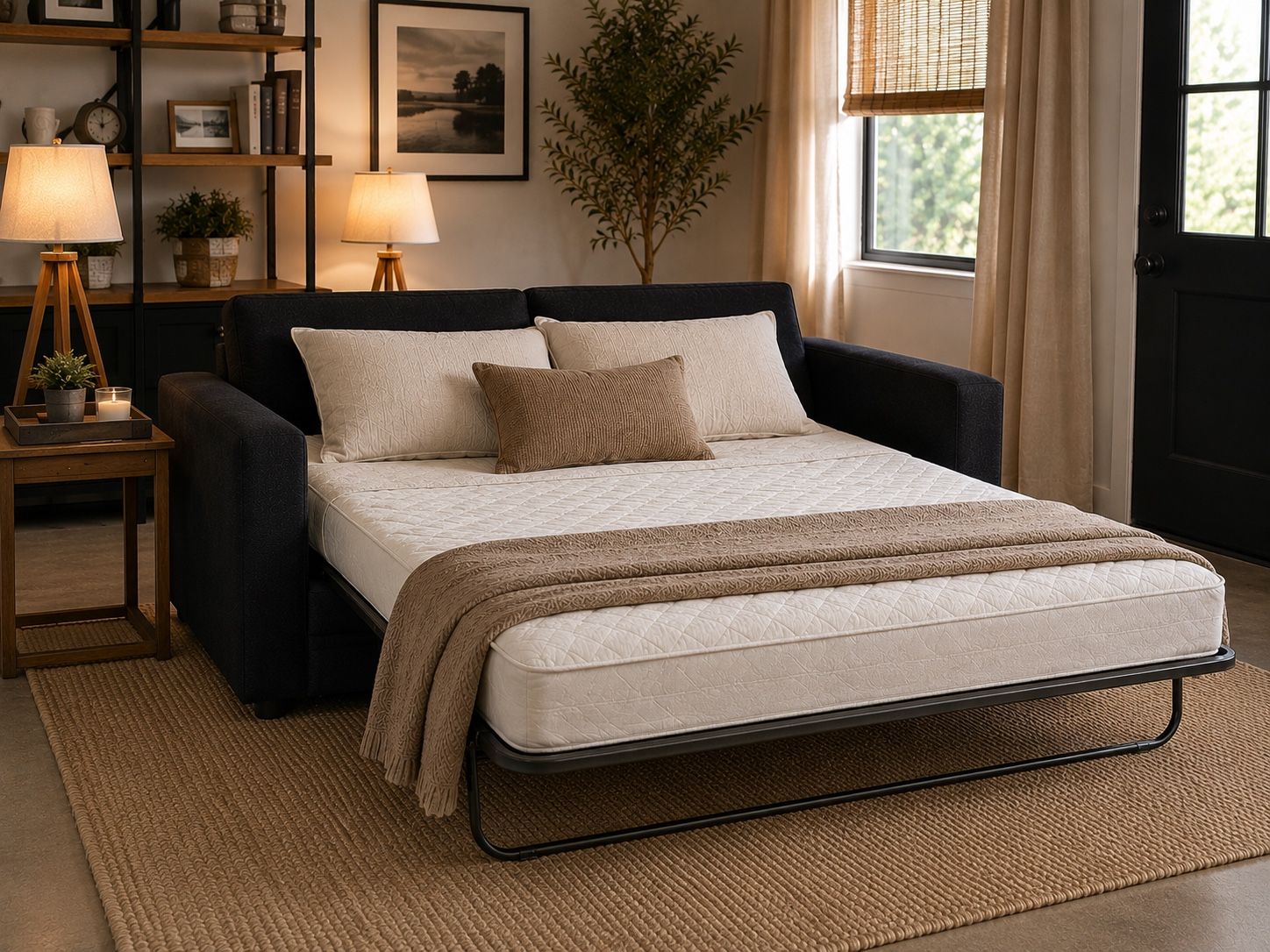 Crate & Barrel Noir Queen Sleeper Sofa – Like New – $3,100 Retail