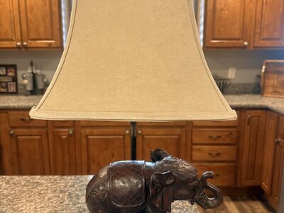 Heavy Elephant Metal Lamp
