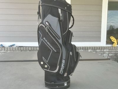 Sun Mountain C-130 Golf Cart Bag, Black, 14-Way Divider, 9 Pockets