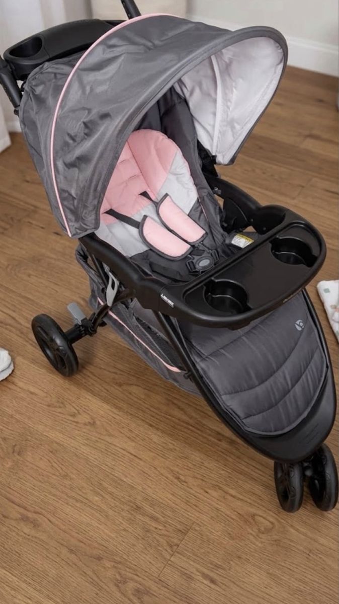 ( Like New ) Baby Trend EZ Ride 35 / Tango Stroller - Charcoal Grey & Pink