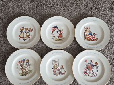 Holly Hobbie Freedom Series Collector Plates