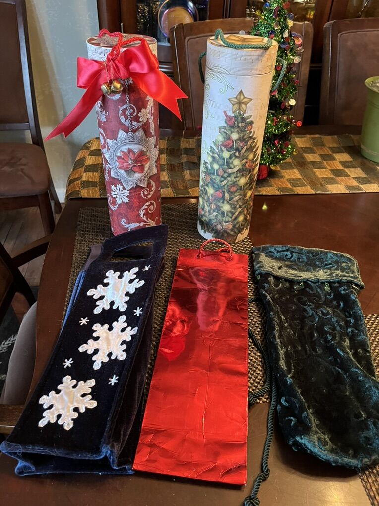 Christmas Wine  Gift Containers