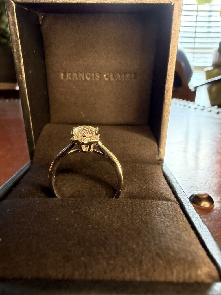 Francis Claire 1 Carat Moissanite Diamond Ring 925